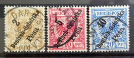 Deutsch-OSTAFRIKA: 6 Gestempelte aus 1896–1905