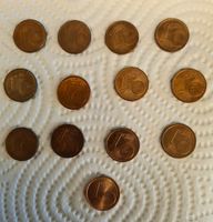 13x 1 Cent Stücke