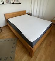 Doppelbett 160x200 cm Massivholz Buche