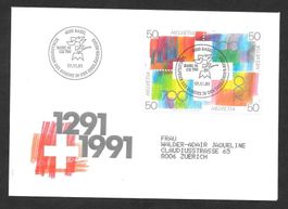 Sonderbrief S. 1440 Basel 91 700 Jahare CH Basel 17.11.1991