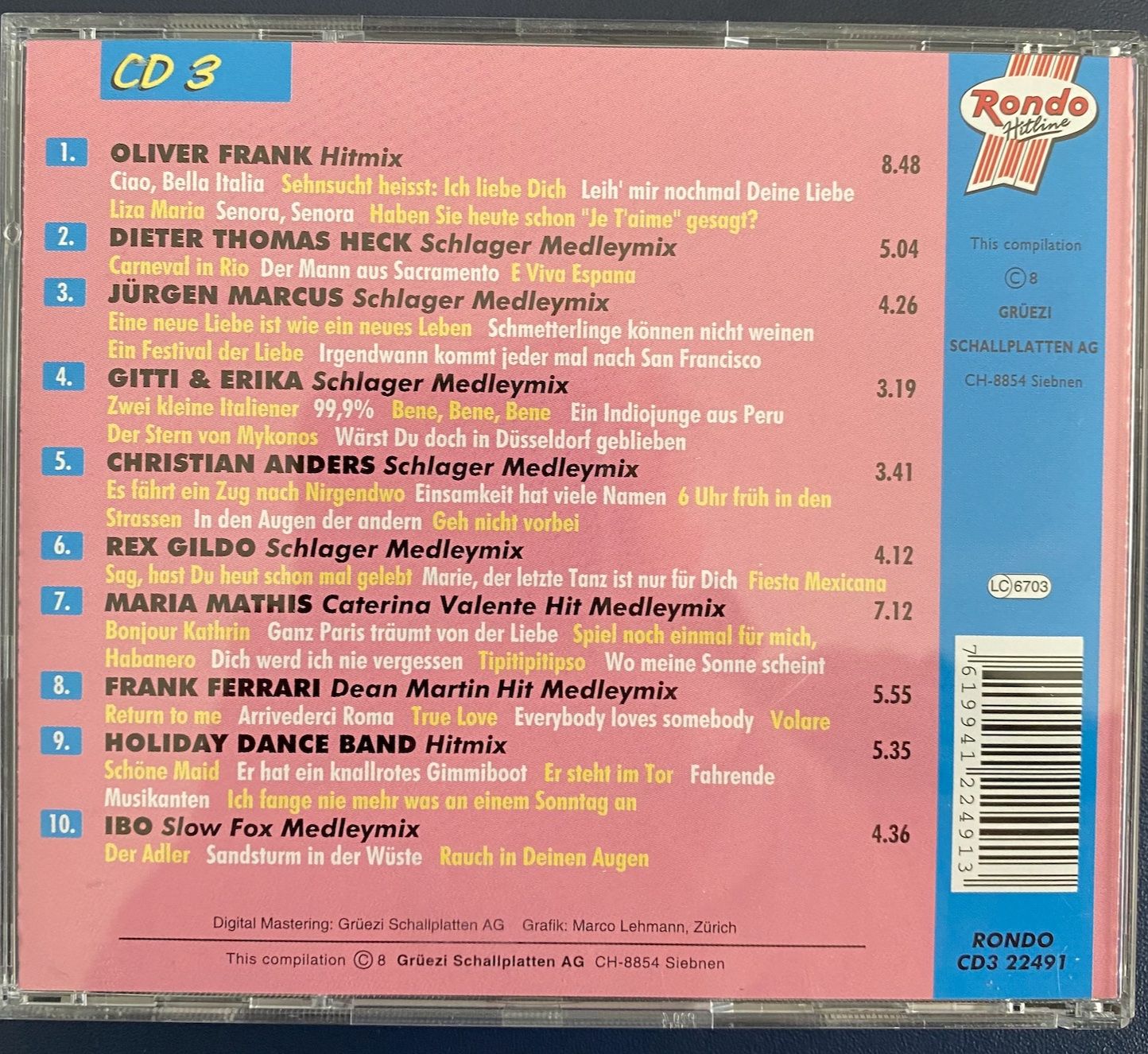 CD: Super Schlager Medley Hitmix - 3CD Box - Sommerhits – Usato da Rain venduto da sempach2 7