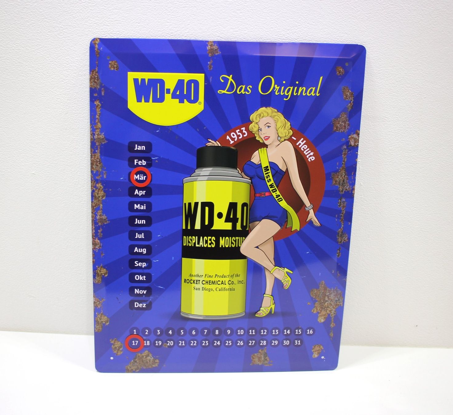 Schilder: Werbekalender Blechschild WD40 Replika – Neu und originalverpackt aus Kägiswil von nick333