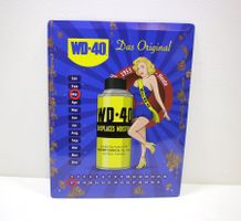 Werbekalender Blechschild WD40 Replika