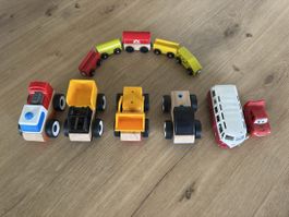 Holzzug (Briobahn geeignet )und coole Autos🚗 