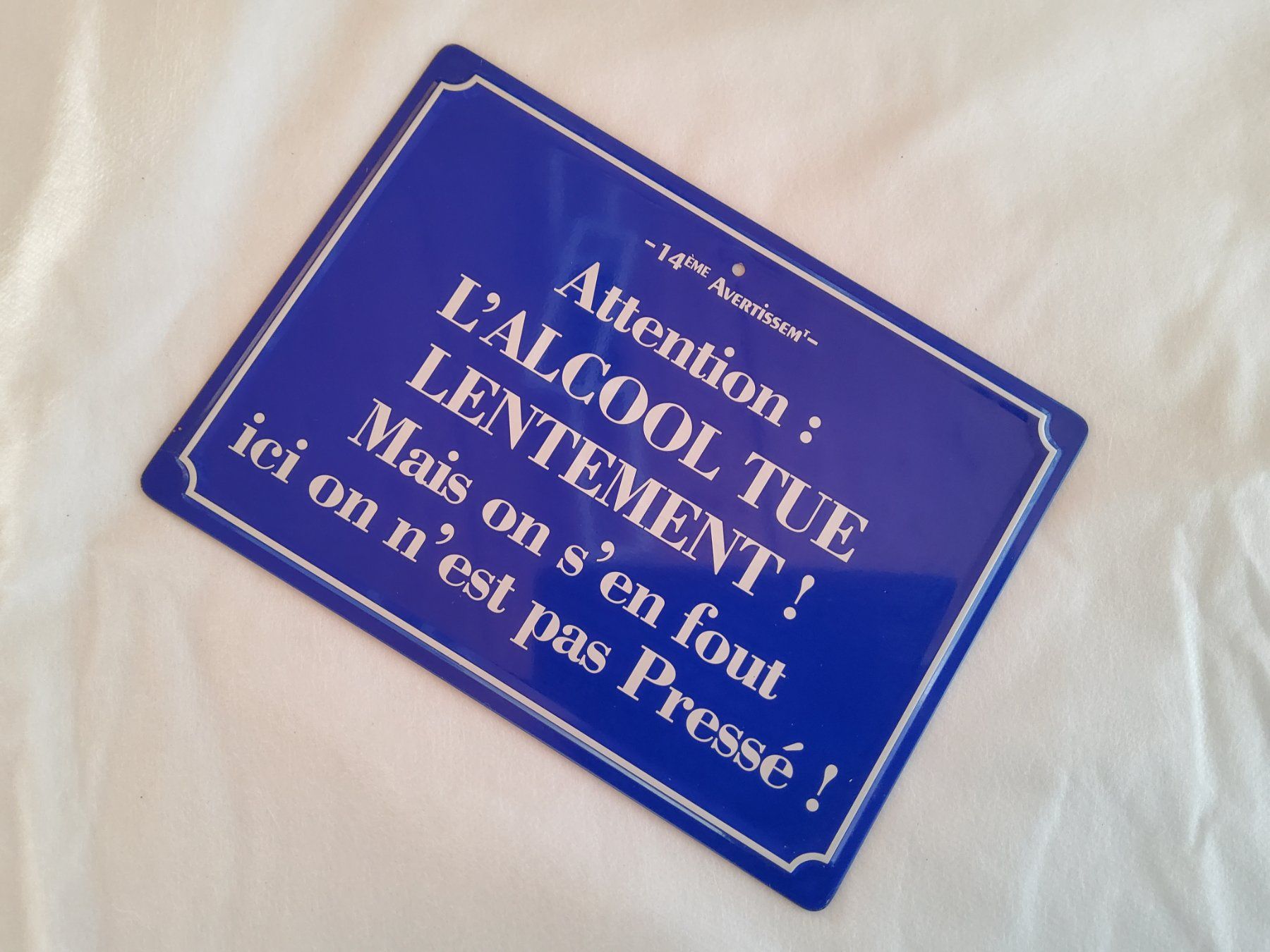 Insegne: Plaque décorative en métal  – Usato da Malleray venduto da Broc-antique
