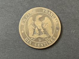 Frankreich 10 Centimes Napoleon III 1853