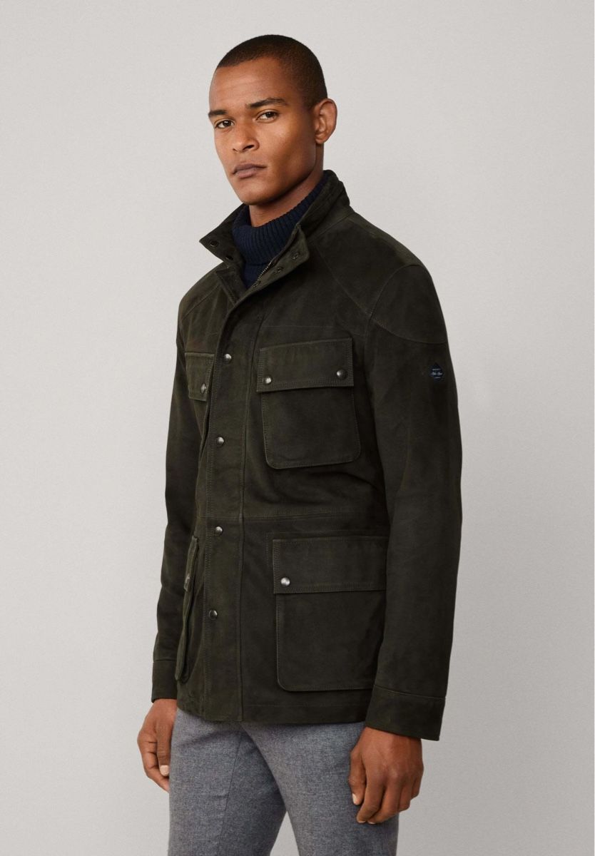 Hackett Giacche: Hackett London Lederjacke - forest night green – Nuovo e nell'imballaggio originale da Wittenbach venduto da bes_k8vr 2