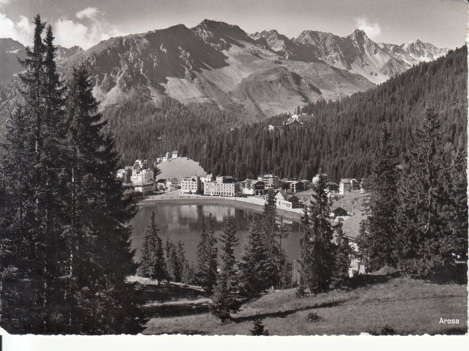 Cartoline postali: Arosa 1955 – Usato da Bürglen TG venduto da StampGraf