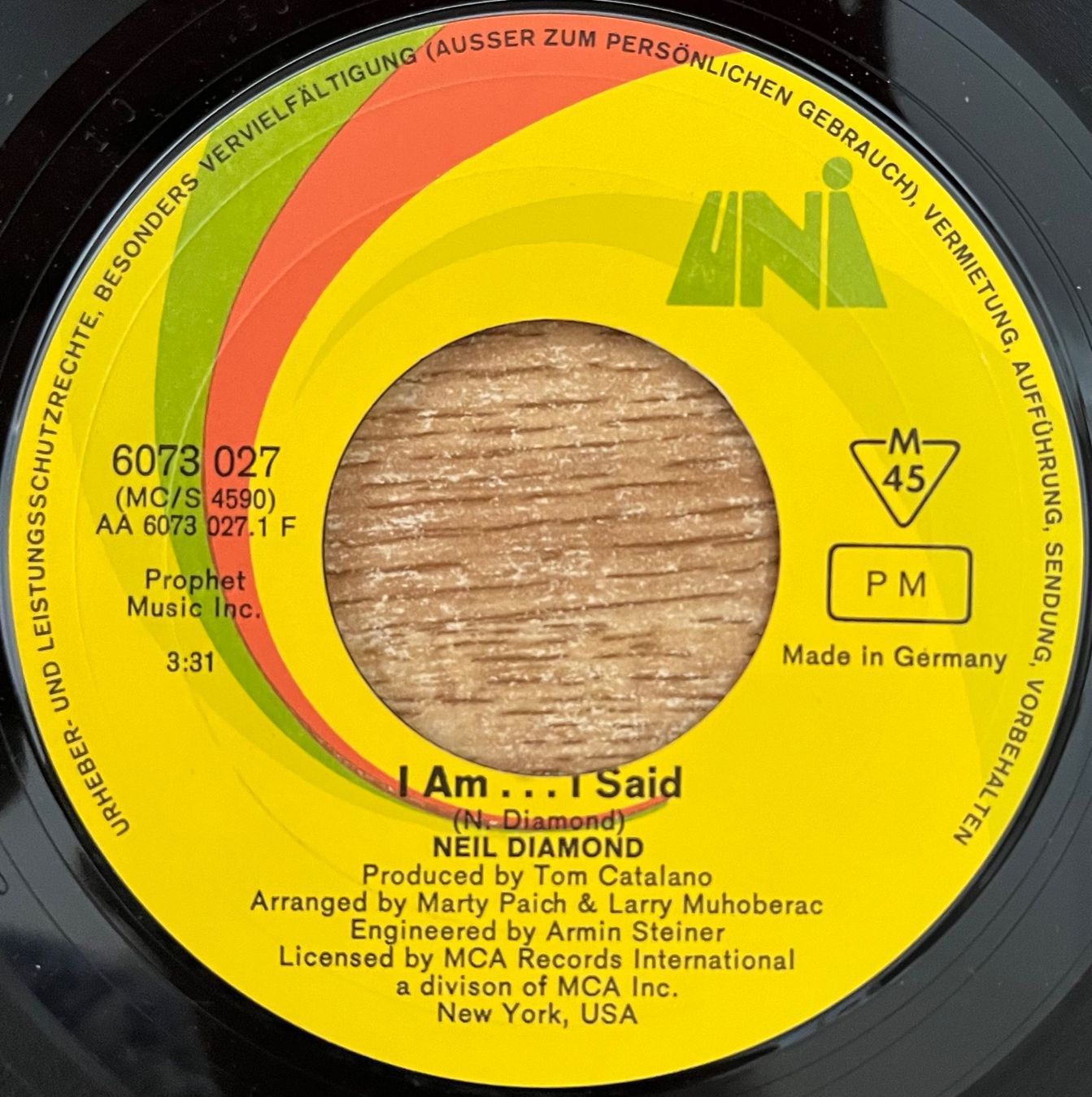 Schallplatten: NEIL DIAMOND - I AM... I SAID – Gebraucht aus Bussigny von vinyl-pas-cher 2