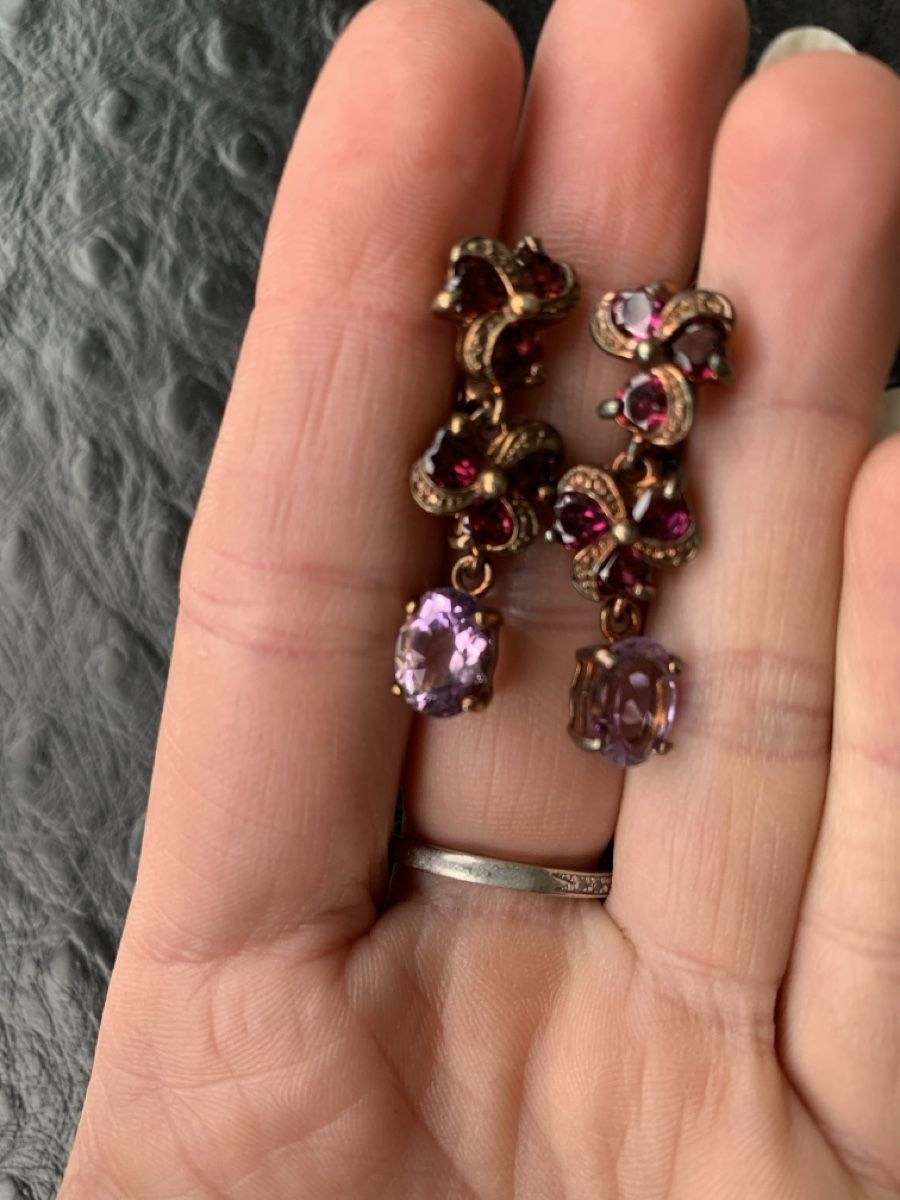 Orecchini pendenti & Orecchini a lobo: Ohrringe mit Amethysten – Nuovo (secondo la descrizione) da Birsfelden venduto da Exclusivity