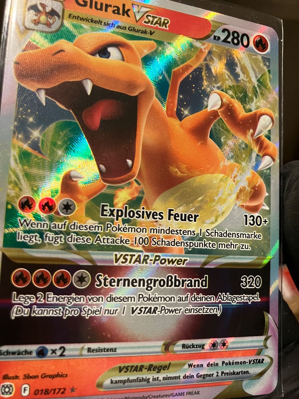 Pokémon Cartes à collectionner: Glurak VSTAR 018/172 – D'occasion à Baar par Elmo43