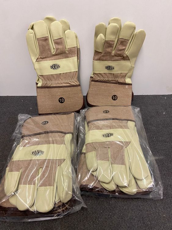 FUZZIO Arbeitshandschuhe Damen 12 Paar - Blumen Design Größe 6 Für Garten & Haus