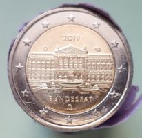 ALEMANIA - DEUTSCHLAND - 2 EURO 2019 (D), 70 JAHRE BUNDESRAT