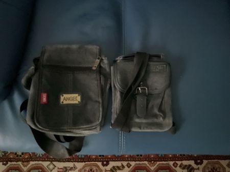 2 Herren Umhängetasche Schwarz