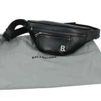 Neu!! BALENCIAGA Calfskin Soft Leather Belt Bag Gürteltasche
