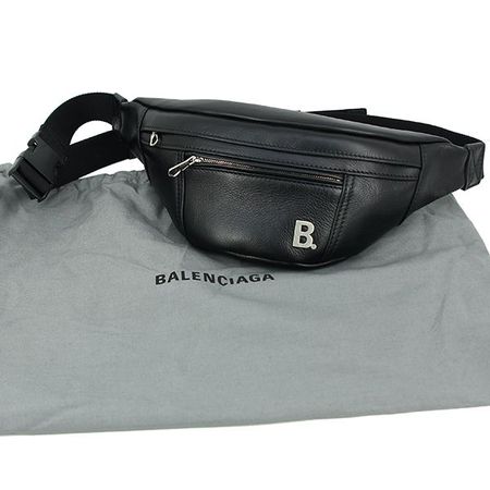 Neu!! BALENCIAGA Calfskin Soft Leather Belt Bag Gürteltasche