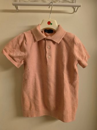 rosa Strickshirt Gr. 128