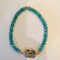 Das monochrome Ozean-Armband (Klares Türkis)