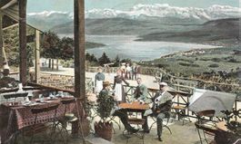 10.8.1906 Litho Zürich Üetlibergkulm/diverse Gäste
