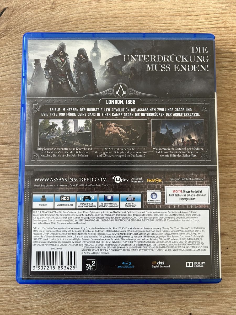 Jeux: Assassin's Creed Syndicate - Special Edition - PS4 Game – Neuf avec emballage d'origine à Niederhelfenschwil par NaRaSa 1