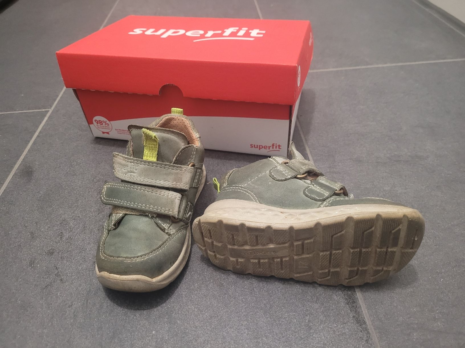 Superfit Scarpe per ragazzi: Superfit Schuhe, Gr. 21, Gore-Tex, hellgrün – Usato da Basel venduto da Andrea200 1