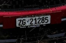 Zuger Auto Kennzeichen ZG 21285
