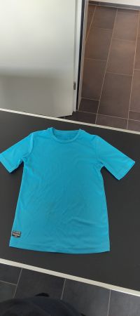 Olaian UV-Shirt Türkis mit Sonnenschutz UPF 50+, Gr. 128