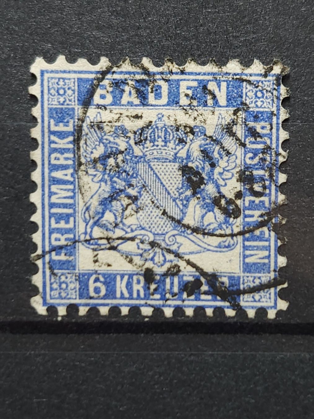 Tutti i francobolli: AD Baden Nr. 19 a gestempelt 40 Fr – Usato da Kriens venduto da Nidfeld45