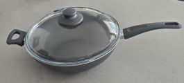 Wok Pfanne mit Glasdeckel, neuwertig
