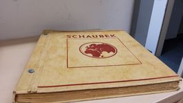Schaubek Briefmarken Album Europa Uebersae mit Stempel