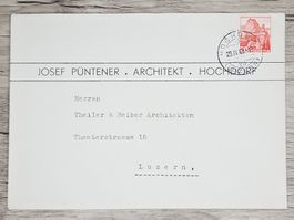 CL01 Enveloppe + Timbre Suisse 1942