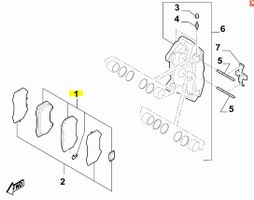 Bremsbeläge vorne Fiat 124 Spider 6000615056