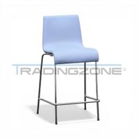 Billiani Barhocker Kunstleder Hellblau