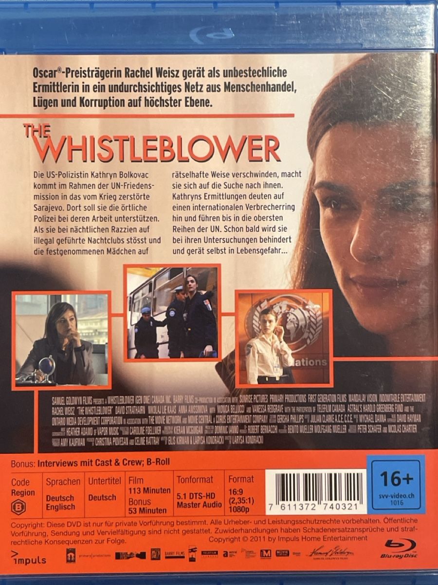 Tutti i DVDs: The  Whistleblower (2010) – Usato da Waldenburg venduto da Gonzo8 1