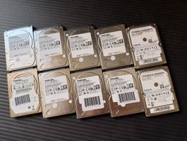 10x 320GB 2,5 Zoll SATA HDD