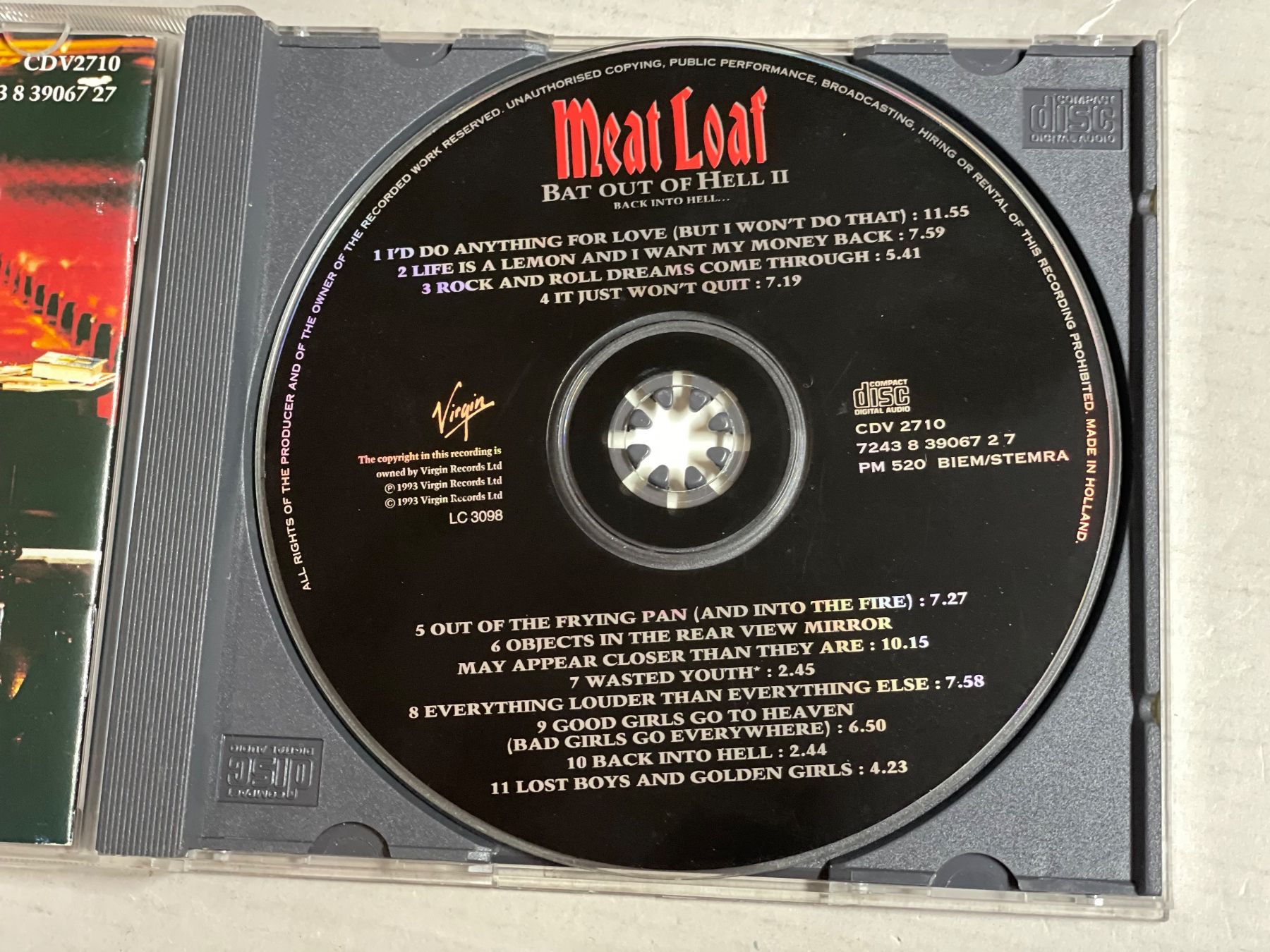 CD: Meat Loaf – Usato da Muri b. Bern venduto da AdidasCollector 2