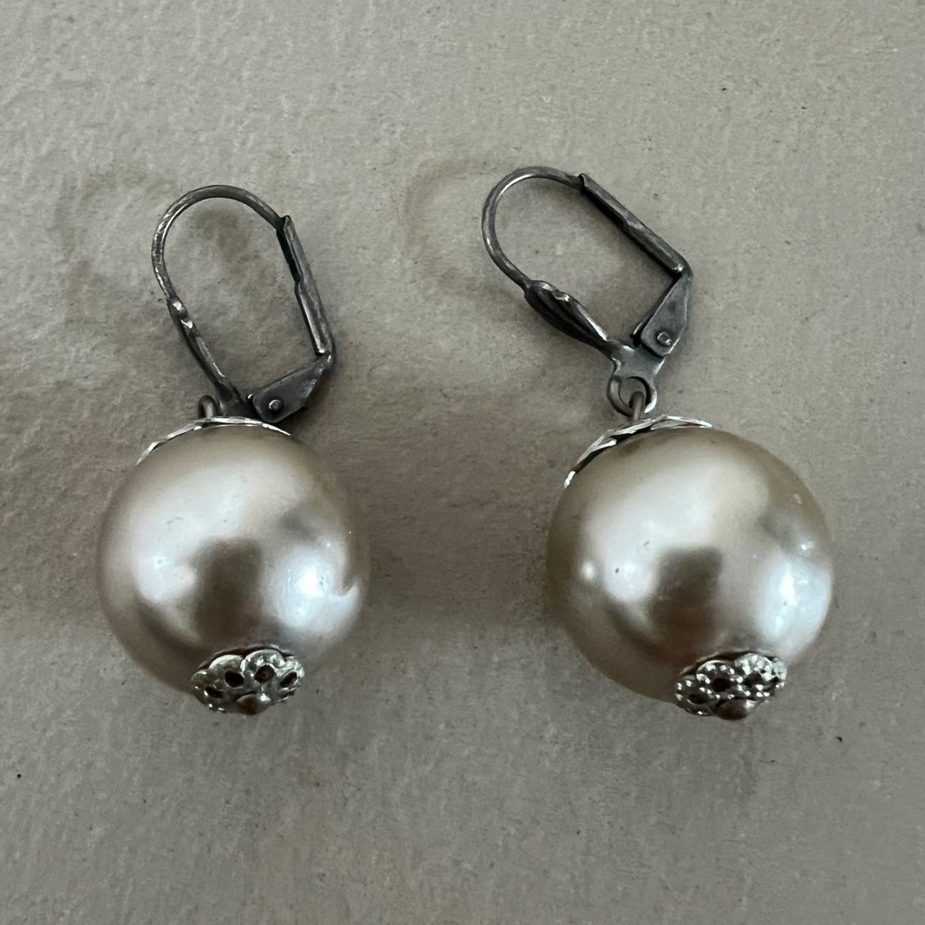 Orecchini pendenti & Orecchini a lobo: Modeschmuck Ohrringe / Ohrhänger mit Kunstperle 💕 – Usato da zürich venduto da vintage12 3