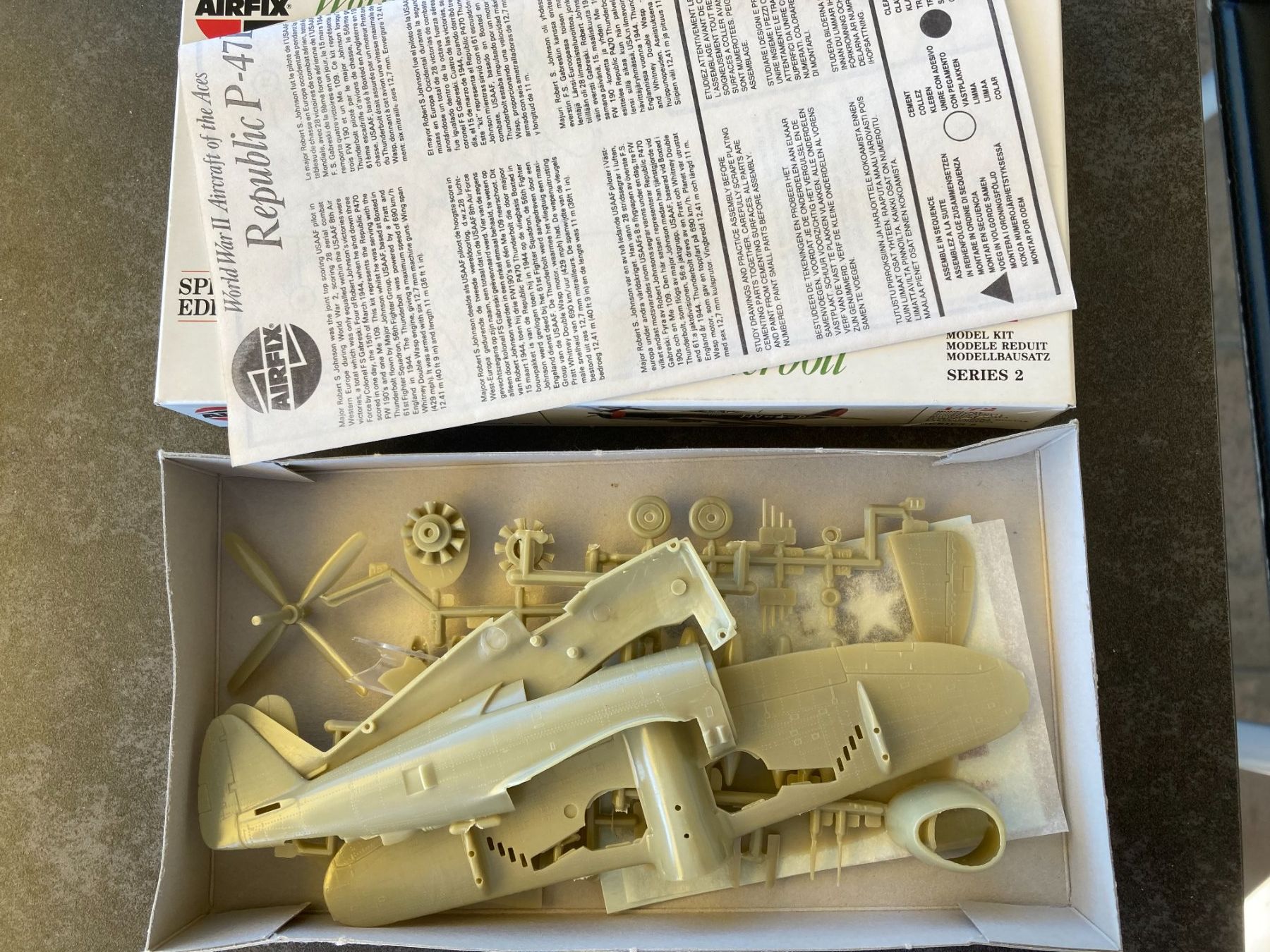 Airfix Kit di modellismo & Modellini statici: VINTAGE: Airfix Republic P-47D Thunderbolt 1/72 – Usato da Höri venduto da Treblink 1