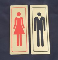 Kult Türschilder WC Damen/Herren Vintage 80er Jahre 