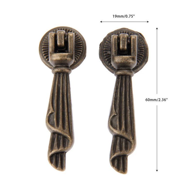 Ferramenta: 10x Möbelgriffe Vintage-Stil - Poignée de meuble – Nuovo e nell'imballaggio originale da Lausanne venduto da batishop 6