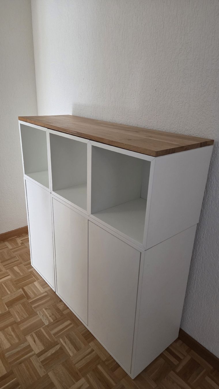 Scaffali: ikea Eket Elemente mit schöner Holzplatte – Usato da St. Gallen venduto da Isabelle1234