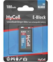 HyCell, NiMh Akku, 9-V-Block, 180 mAh, 1er-Pack