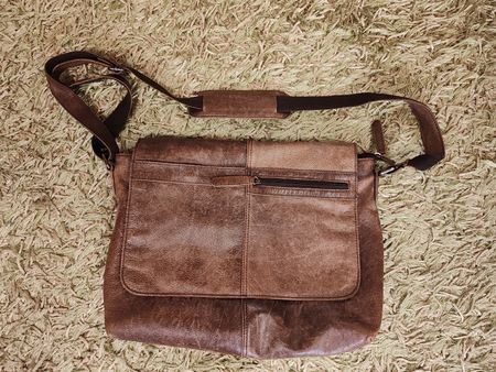 Borelli Ledertasche Umhängetasche Braun sehr gut erhalten! 