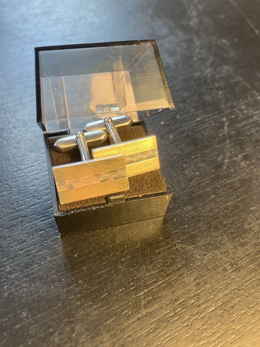 Manschettenknöpfe: Manchetten Knöpfe ,    Silber 800 – Gebraucht aus Herisau von Penholder 5