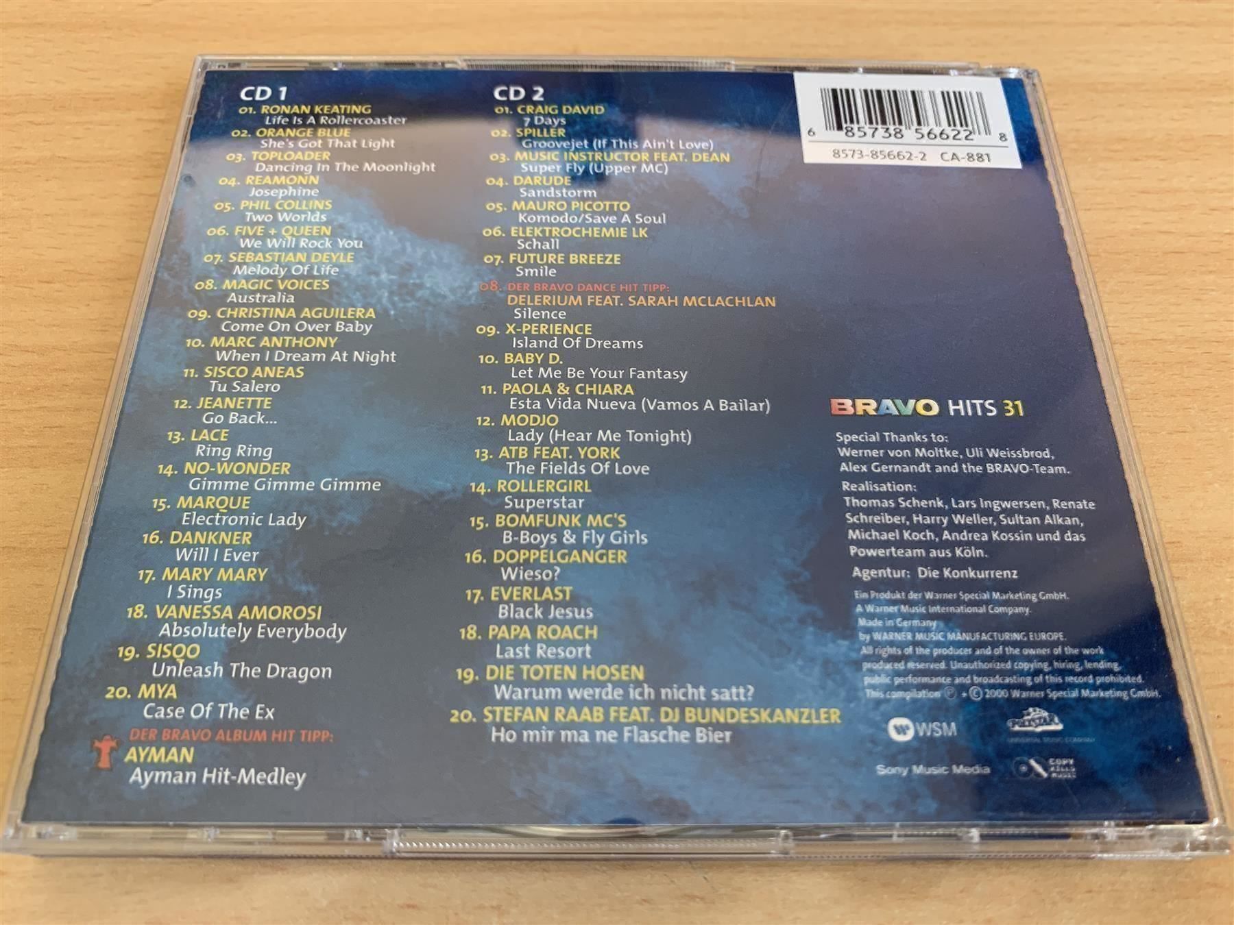CD: Various Artists - Bravo Hits 31 - 2 CD – Usato da Rikon im Tösstal venduto da Alpenmutz 1