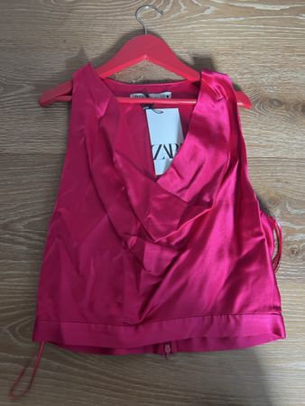 Zara Top, Grösse S, Pink, Neu mit Etikett, Sommer-Look!