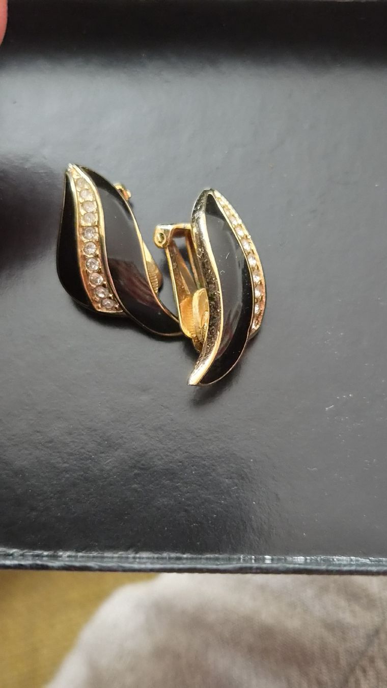 Dior Orecchini pendenti & Orecchini a lobo: DIOR Ohrclips Vintage  mit Strass – Usato da Kölliken venduto da MissesBossTop1
