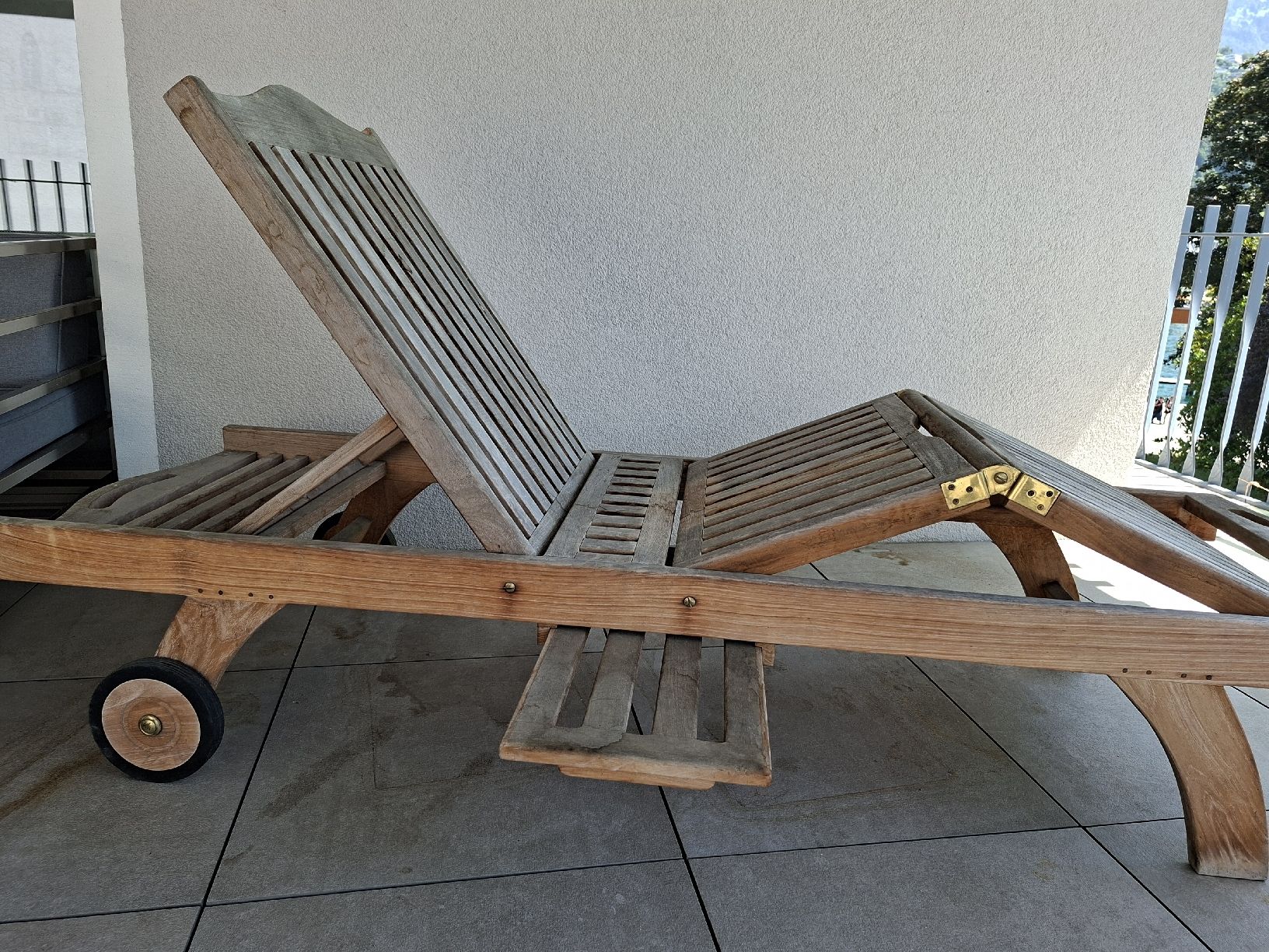 Sedie a sdraio: Teak Sonnenliege Liegestuhl – Usato da Weggis venduto da Fairpays 2