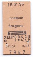 Billette Landquart - Sargans