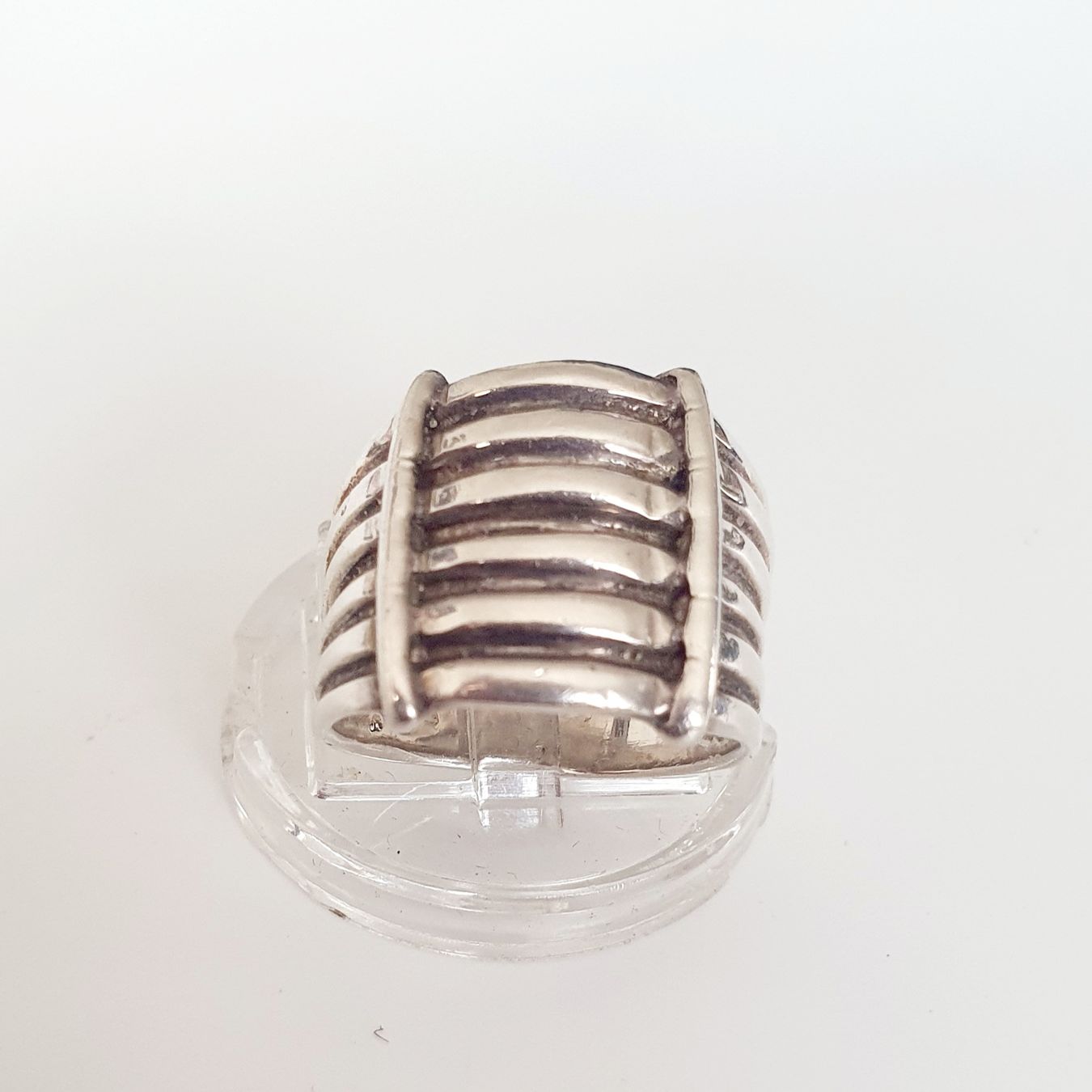 Anelli: Silberring 925 breites Design Gr 17,2 mm – Usato da Kreuzlingen venduto da Wunderkiste123 4